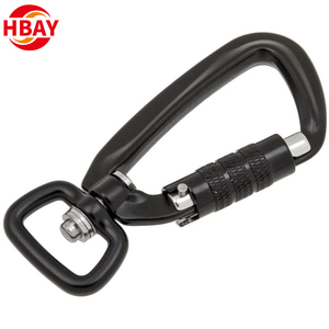 4Kn Nhôm Xoay Khóa Carabiner móc Pet Dog leo dây xích với an toàn tập tin đính kèm - Product Image 3