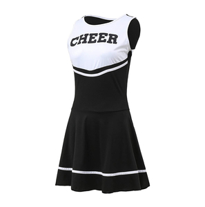 Uniforme professionnel de Cheer Leader de haute qualité en polyester spandex personnalisable imprimé OEM avec technique de strass - Product Image 6
