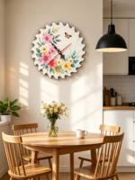 Horloge à sublimation en forme de lame de scie, Horloge murale vierge en MDF blanc, Horloge en bois personnalisable, Meilleures ventes au Canada
