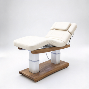 One-Button Lifting Intelligent Heating System Gold Double Column Ambient Light Base Modern <b>Foldable</b> Facial <b>Bed</b> Treatment Spa - Product Image 2
