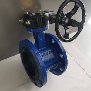 Van bướm tuabin mặt bích đôi D341X-10/16Q bằng gang cầu, điều khiển bằng tay, dùng cho nước, DN50-DN300, có thể tùy chỉnh - Product Image 2