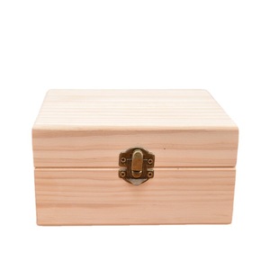 Caja de madera para aceite esencial de pino, rectangular, con cerradura, para cuidado personal, botellas de 10 ml, personalizable 1005 - Product Image 5