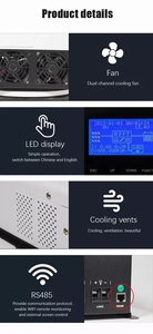 Contrôleur de charge solaire <span class=keywords><strong>hybride</strong></span> Offre Spéciale 12V/24V/36V/48V 80a, contrôleur de charge solaire <span class=keywords><strong>mppt</strong></span> avec wifi - Product Image 5