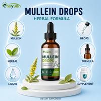 Extrait de feuille de molène en gouttes liquides, marque privée OEM, boisson liquide naturelle pour la détoxification et la purification des poumons, complément alimentaire pour fumeurs
