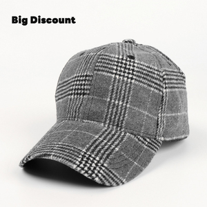 Gorras de Béisbol de Alta Calidad Estilo Británico con Logotipo Personalizado, Diseño a Cuadros, Estructuradas, de Lana y Poliéster - Product Image 4