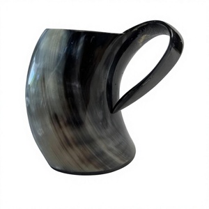 Handmade Natural Buffalo Horn Beer Mug Tankard Eco-Friendly High Quality Waterproof Picnic Travel Drinking Use Latest Style - Product Image 2