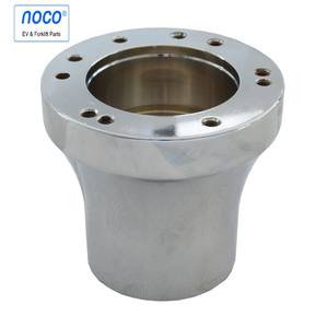 Base de volant sportive argentée avec surpiqûres rouges et bouton de klaxon, accessoires pour voiturette de golf TXT RXV - Product Image 1