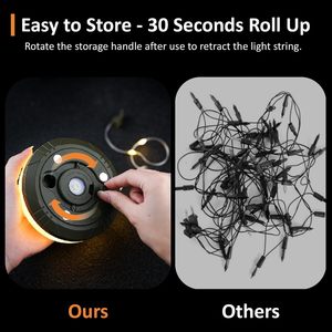 Cắm Trại Chuỗi Đèn 4 Trong 1 Xách Tay 8 Chế độ Chiếu Sáng USB Sạc Nhanh Lưu Trữ Không Thấm Nước Lều Đèn Chuỗi Cho Đi Bộ Đường Dài Sân - Product Image 3