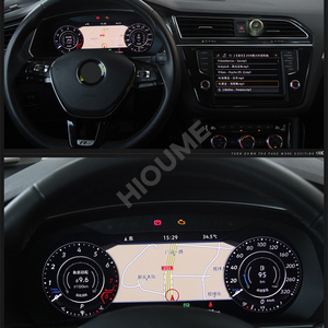 Kỹ thuật số Bảng điều khiển Bảng điều khiển ảo cụ cụm buồng lái <span class=keywords><strong>LCD</strong></span> Đồng hồ tốc độ USB cho <span class=keywords><strong>VW</strong></span> TIGUAN 2010-2020 (Đen Linux OS) - Product Image 6