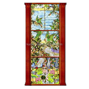 Vitrail Tiffany personnalisé de style européen en verre massif pour église, grande taille, double taille - Product Image 4