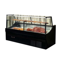 Commercial Deli Case Réfrigérateur Aliments Chauds Vitrine Viande Légumes Comptoir Affichage Réfrigérateur Pour Supermarché