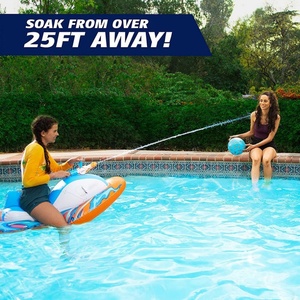 PVC Inflatable Motor Boat with Water Gun 0.25mm Thick 120*71*40 CM for Kids Playing Battle in Swimming <b>Pool</b> - Product Image 3
