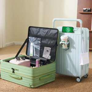 Valise de voyage unisexe personnalisée à roulettes larges avec sacoche pour ordinateur portable – Offre Spéciale - Product Image 1