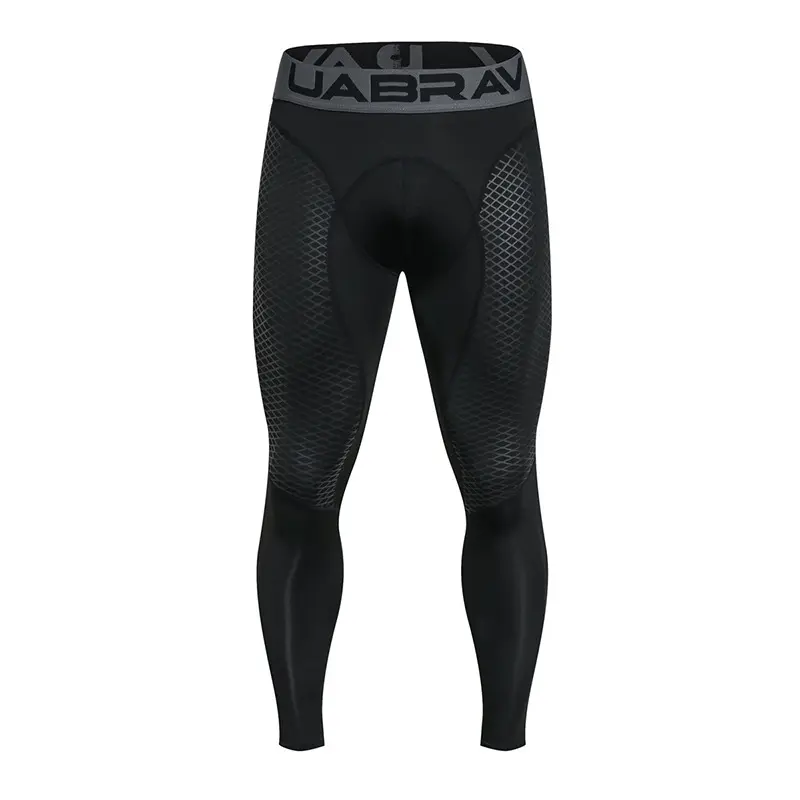 Mannen Een Been Compressie Capri Tights Broek Atletische Base Layer Koele Droge Sport Panty Leggings Yoga Broek Mannen