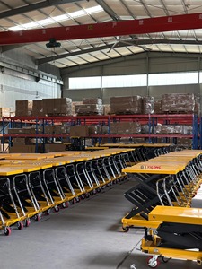 Yigong 1m Manual Hydraulic <strong>Scissors</strong> Lift 2000kg Capacity Small Flatbed <strong>Cart</strong> Mobile <strong>Elevator</strong> Simple Push Lifting Machine - Product Image 6