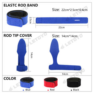 LETOYO in Silicone antiscivolo <span class=keywords><strong>canna</strong></span> <span class=keywords><strong>da</strong></span> <span class=keywords><strong>pesca</strong></span> cinturino alta asta elastica <span class=keywords><strong>canna</strong></span> <span class=keywords><strong>da</strong></span> <span class=keywords><strong>pesca</strong></span> portatile che trasporta cinghie fisse - Product Image 5