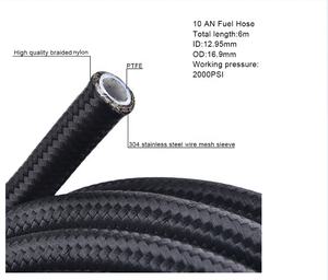 HaoFa PTFE filo tubo intrecciato in Nylon tubo idraulico per Auto colorato PTFE linea tubo di raffreddamento olio - Product Image 2