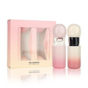 Gloss à lèvres liquide mat vegan longue tenue, hautement pigmenté, effet miroir, nude, peel-off, lot de 2, marque privée - Product Image 2