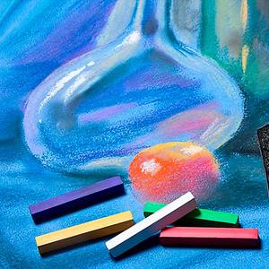 FOSKA – Ensemble de pastels craie doux carrés à texture lisse, 12/24 couleurs, multi-usages, pour le traçage, le ombrage et les compositions graphiques - Product Image 6