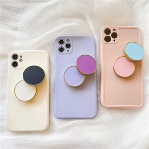INS Custom Design Folding Mobile Phone Grip Solid Color Poppings Rotating Phone Holder Socket IPhone17 16 15pro max plus xr xs - Product Image 5