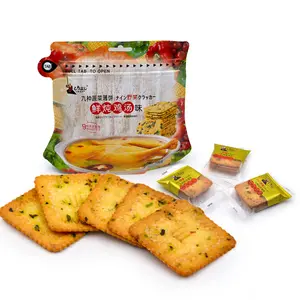 Khỏe mạnh sắc nét Trung Quốc Thương hiệu màu xanh lá cây rau Biscuit Cracker OEM các nhà sản xuất