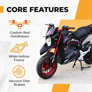 Motocicleta Eléctrica <span class=keywords><strong>de</strong></span> Dos Ruedas con Motor <span class=keywords><strong>sin</strong></span> Escobillas <span class=keywords><strong>de</strong></span> 3000W <span class=keywords><strong>de</strong></span> Alta Velocidad y Batería <span class=keywords><strong>de</strong></span> Gran Potencia - Product Image 2