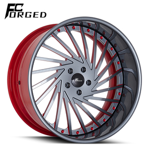 Cerchi Forgiati a 2 Pezzi Profondamente Concavi Spazzolati e Lucidati 5x120 5x112 5x114.3 18 19 20 21 22 <span class=keywords><strong>Pollici</strong></span> per BMW Corvette Ferrari Porsche - Product Image 1