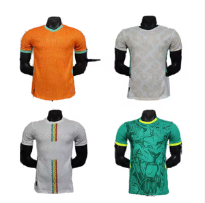 Uniforme de poliéster transpirable de manga corta con cuello redondo y estampado digital, camiseta de fútbol <span class=keywords><strong>senegal</strong></span>és personalizada para hombre. - Product Image 1