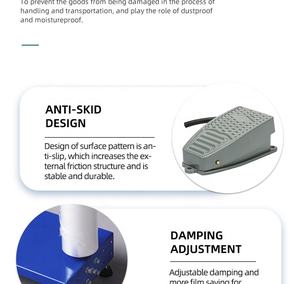 آلة تغليف الكرتون المحمولة/غلاف تغليف الأمتعة في المطار غلاف مطاطي للتصدير آلة تغليف الأفلام اليدوية - Product Image 2