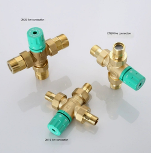 Nouvelle vanne de mélange thermostatique numérique flexible et moderne, entièrement automatique, 1 pouce, <span class=keywords><strong>grand</strong></span> débit, pour usage hôtelier, en laiton, pour chauffe-eau - Product Image 3