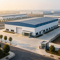 Entrepôt en structure légère en acier, bâtiment préfabriqué en acier sur mesure avec conception indépendante, prix d'usine compétitif fourni