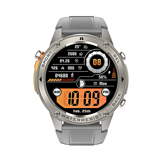 2026 GPS Smart Watch DM56, Dual Frequency GPS Positioning AMOLED Screen 170+ Sport Modes 5ATM Waterproof Altitude Barometer