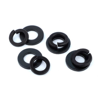 Grade 8.8 DIN Standard Carbon Steel Flat/Spring Washers with Black Finish Hujiang Brand Compatible with M4-M42 Screws
