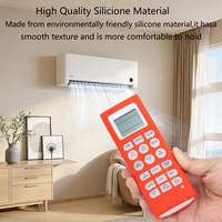 Control Remoto Universal para Aire Acondicionado LG AKB73456109, Protección de Silicona, Diseño Hueco Antideslizante, Luminoso y Grueso