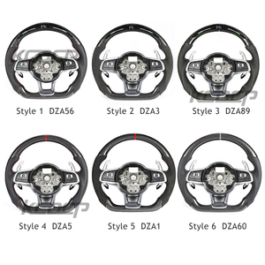 Volante de fibra de carbono apto para VW <span class=keywords><strong>GOLF</strong></span> MK7 GTI GLI CC GTS <span class=keywords><strong>R</strong></span>-<span class=keywords><strong>line</strong></span> POLO SCIROCCO GTD GTE PASSAT JETTA Control de volante - Product Image 3