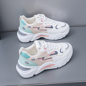 Chaussures de course légères et sportives pour femmes, inspirées du basketball, chaussures de marche décontractées avec semelle souple pour les saisons d'automne et d'hiver - Product Image 4