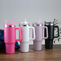 Groothandel bulk vacuüm geïsoleerde roestvrijstalen sublimatie skinny koffiebekers wijnglazen grote capaciteit hittepers rietje