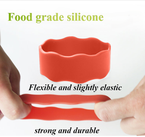 Bottiglia in Silicone e cinturini per tazze riutilizzabili, lavabili per lavastoviglie, etichette personalizzate con nome inciso per accessori per bottiglie per asilo nido - Product Image 5