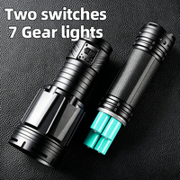 Lampe torche tactique super lumineuse, zoomable, en alliage d'aluminium, étanche, portable, pour le camping, les activités de plein air, les situations d'urgence et le travail
