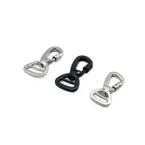 Zinc Alloy Metal Black Accessories Nickle Free Plating Swivel Eye Buckle Trigger Clip Clasp Snap Hook