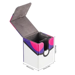 صندوق مغناطيسي مزود ببطاقة ألعاب ويتكون من مادة البولي يوريثان وهو الأكثر مبيعًا حيث أنه خفيف محمول ومتعدد الألوان ورائع لتخزين الشخصية MTG TCG
