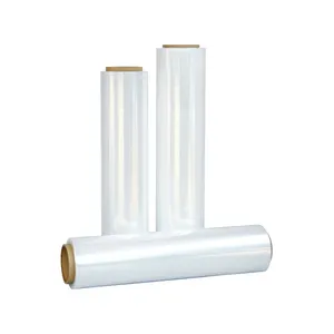Industrial PE Hand Machine Use Pallet Wrap Soft Stretch Film Roll for Packaging Moisture-Proof LLDPE Material SGS Certified