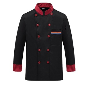 Chaqueta blanca <span class=keywords><strong>de</strong></span> manga larga con logotipo personalizado, abrigo con bolsillos en el pecho, uniformes <span class=keywords><strong>de</strong></span> restaurante suaves para empleados, <span class=keywords><strong>ropa</strong></span> <span class=keywords><strong>de</strong></span> Chef <span class=keywords><strong>de</strong></span> <span class=keywords><strong>hotel</strong></span> - Product Image 3