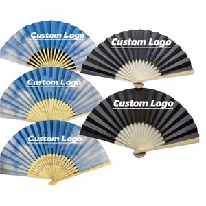 Elegant 21cm Bamboo Folding Paper <b>Fan</b> with Lightweight Bmaboo Handle Portable Chinese <b>Hand</b> <b>Fan</b> for Party Decorations - Product Image 2