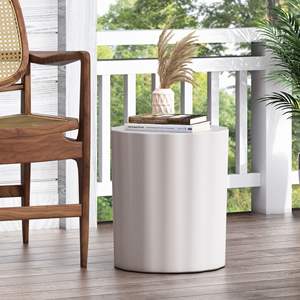 Table d'appoint extérieure légère en béton DB pour cours hôpitaux plages salles à manger entrepôts hôtels parcs - Product Image 4