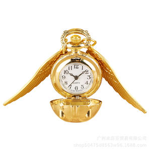Collier Accessoires En Gros Golden Magic Ball Quartz <span class=keywords><strong>Horloge</strong></span> De Poche Montre Avec Chaîne Cadeau Pour Garçons Filles - Product Image 2
