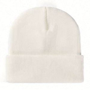 Bonnet en acrylique tricoté unisexe pour adultes, collection Automne-Hiver 2025, décontracté, chaud, anti-froid, avec logo brodé personnalisé - Product Image 5