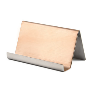 Becora Stylish Stainless Steel Business Card Titular Nome Cartão Gift Organizer para o escritório ou casa Elegante Desk Decor Acessório - Product Image 3