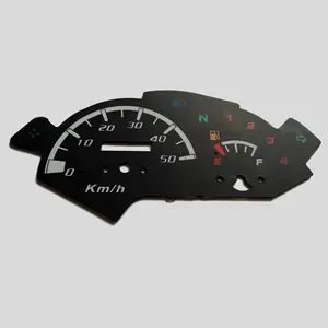 China Wholesale Car Dashboard Instrument Panel 2D Dial Faces Odometer Universal Tachometer Speedometer Faceplate