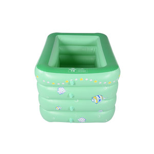 Tùy chỉnh PVC hình chữ nhật màu xanh Hồ bơi bơm hơi gia đình đại dương trẻ em Hồ bơi bơm hơi piscina inflable nhỏ Hồ bơi bơm hơi - Product Image 2